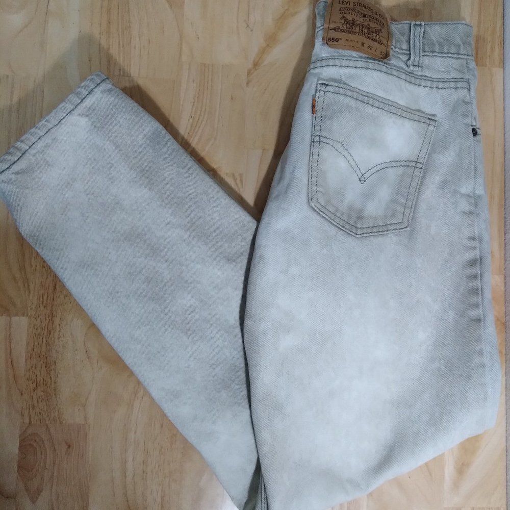 Vintage Levis 550 Orange Tab Stone Wash Denim Jeans